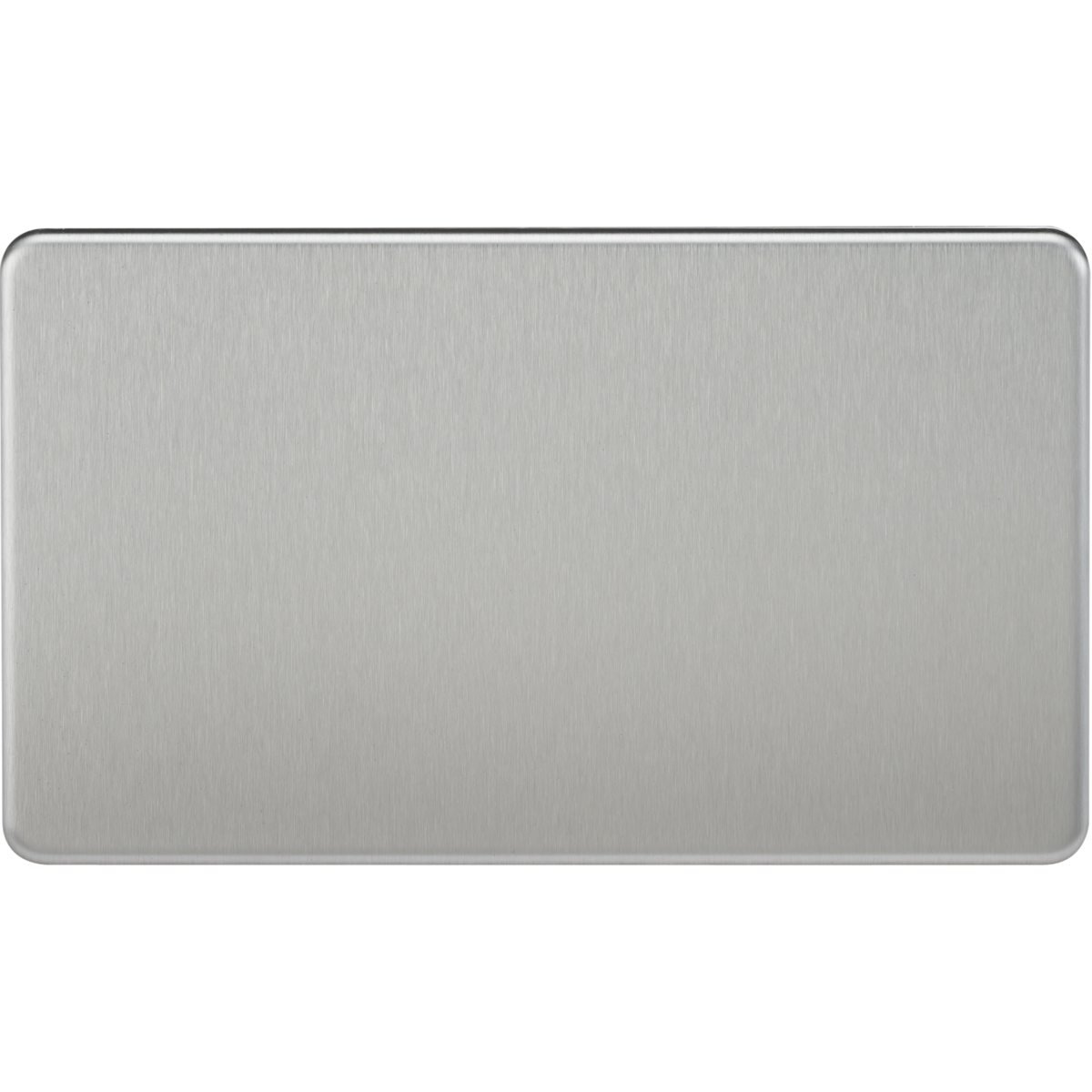 Knightsbridge SF8360BC 2G Blanking Plate Brushed Chrome