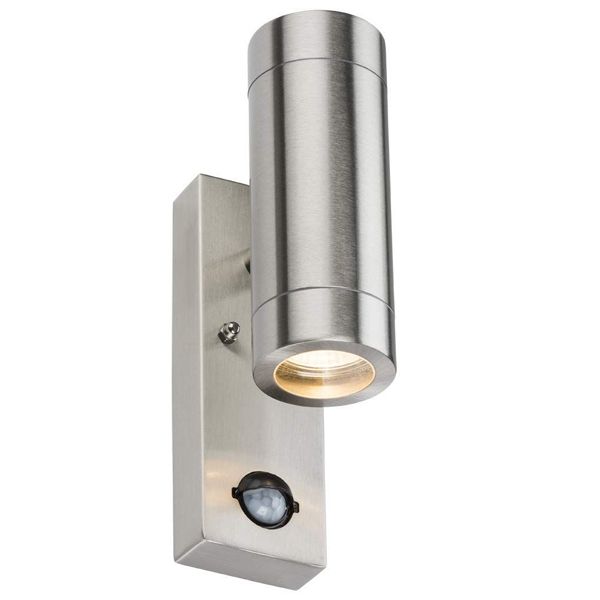 Knightsbridge WALL4LSS S/S Wall Light IP44 35W With PIR