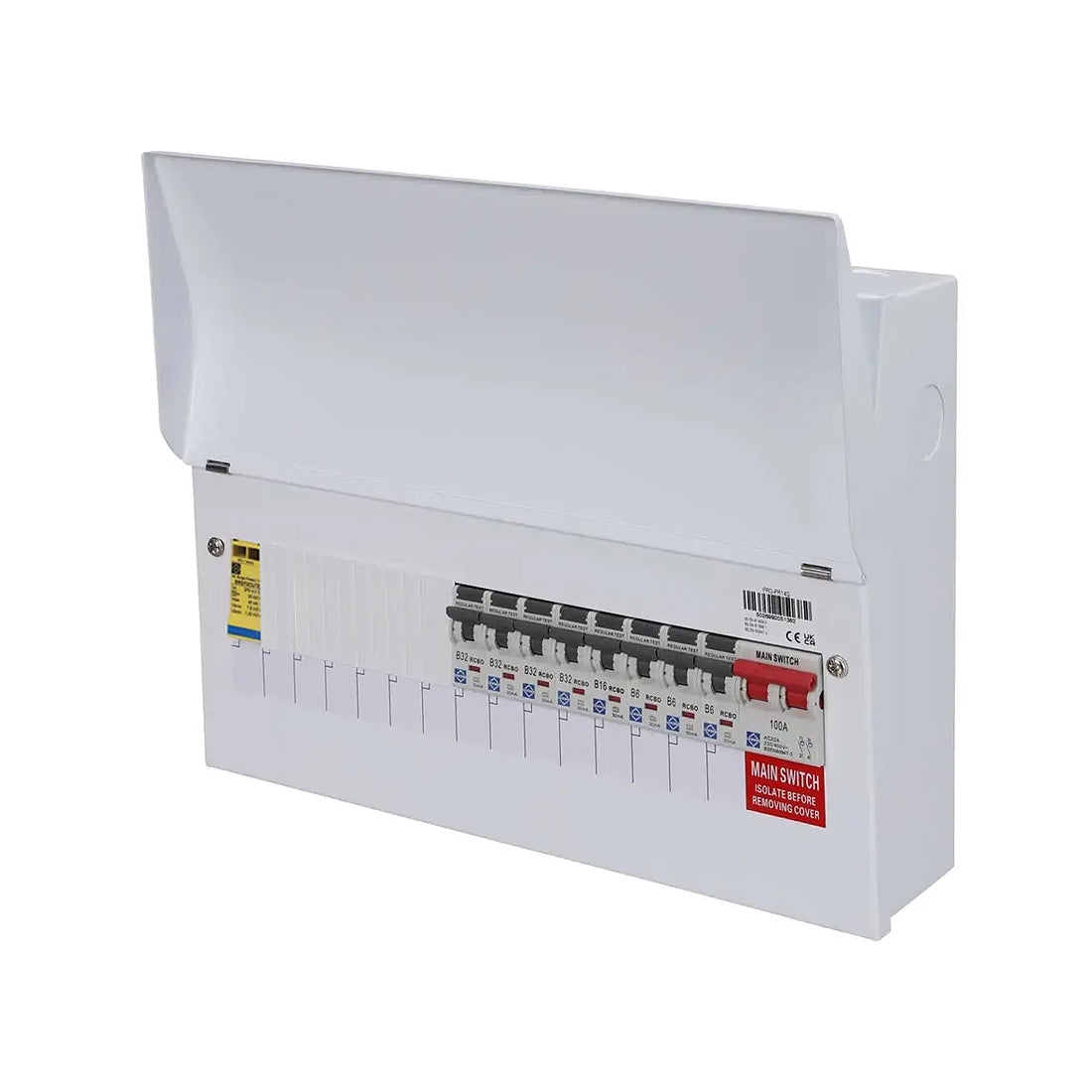 Lewden PRO-R14W-P1S 13 Usable Way RCBO populated Consumer Unit with SPD
