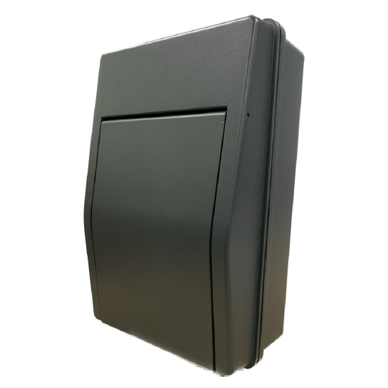 Lewden PRO65-CU06 IP65 6 Way Metal Enclosure (Black)