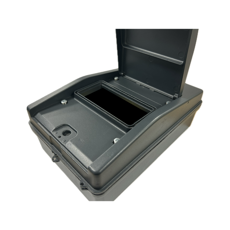 Lewden PRO65-CU10 IP65 10 Way Metal Enclosure Black