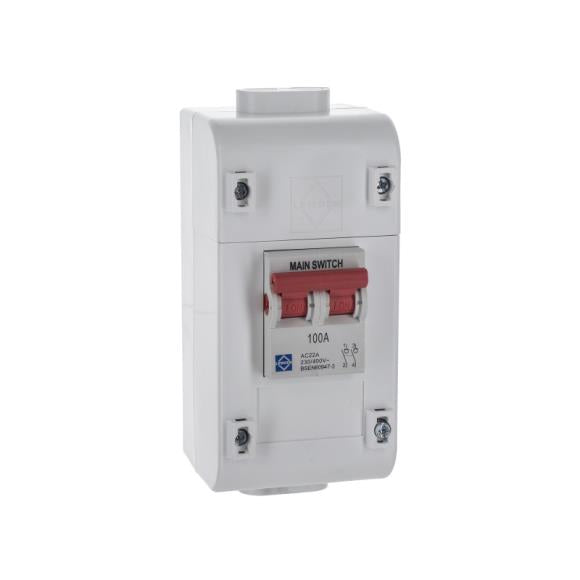 Lewden SLM2-MS 100A DP Electricity Meter Isolator Switch