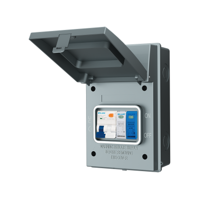 Live Electrical AGU4-SNR/G 4 Way IP65 Grey Metal Garage/EV Charging Unit with 40A Type A DP RCBO C Curve & 20/40kA 1P+N Surge Protective Device