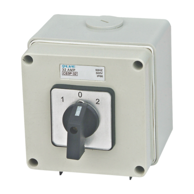 Live Electrical CS3P32 3 Pole 32A Changeover Switch IP66