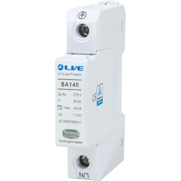 Live Electrical SA120 1 Pole 10kA/20kA Type 2 Surge Protective Device (SPD)