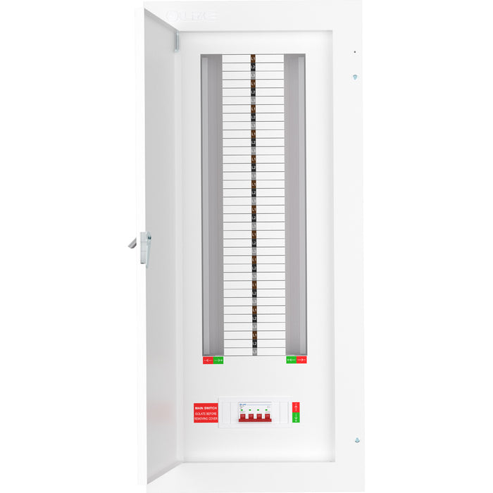 Live Electrical TPN24-125 24 Way TP&N Distribution Board with 4 Pole 125A Main Switch Incomer