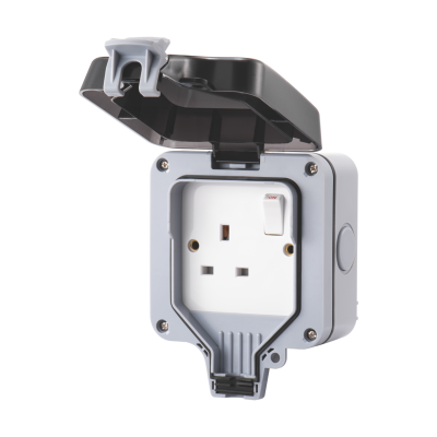 Live Electrical WP1G13A Weatherproof IP66 13A 1 Gang Switched Socket