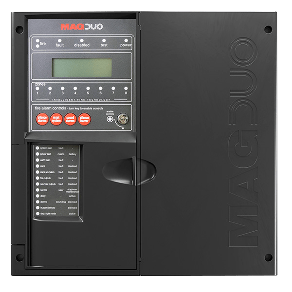 Magduo 2 Wire 8 Zone 2 Wire Fire Panel Black