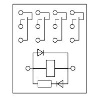 Niglon 14 Pin 4PCO Miniature Relay