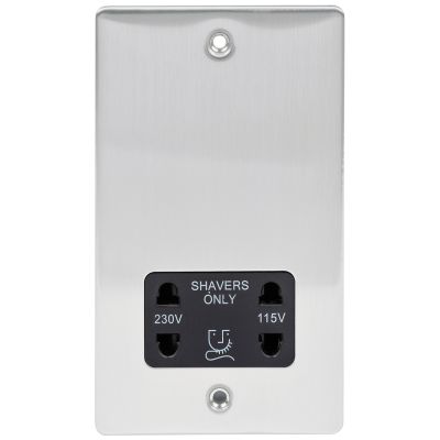 Niglon D-DVSS-BC Brushed Chrome Shaver Socket