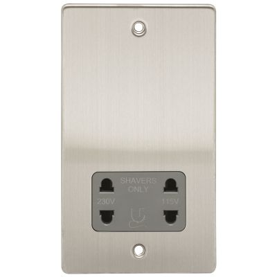 Niglon D-DVSS-BCG Brushed Chrome Shaver Socket