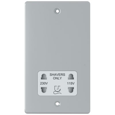 Niglon D-DVSS-BCW Brushed Chrome Shaver Socket