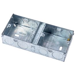 Niglon DES2 2x1Gang Switch & Socket Box 35mm