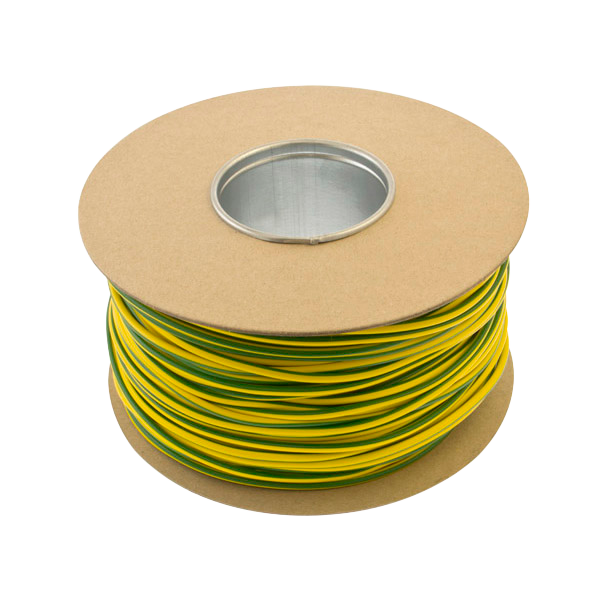 Niglon PVC Green / Yellow Sleeving (100m Reel)