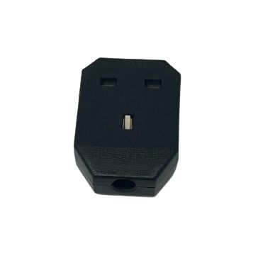 Niglon RS13B 1 Gang Trailing Socket Black