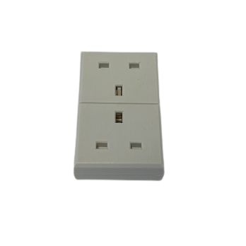 Niglon RS213W 2 Gang Trailing Socket White