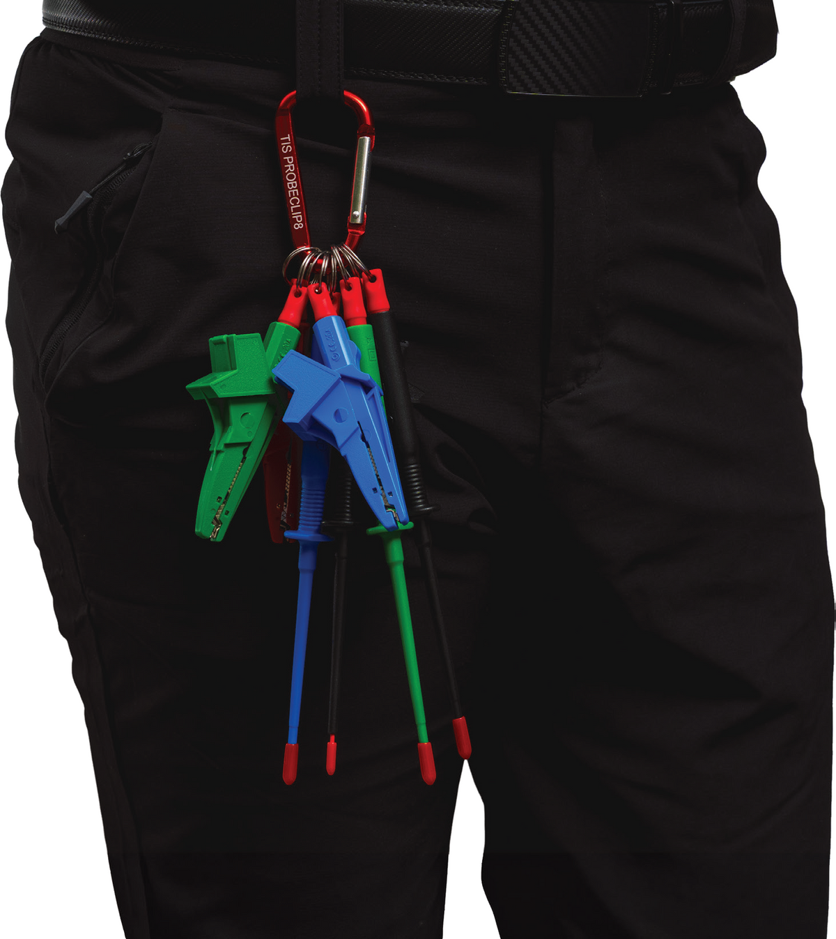 TIS PROBECLIP8 Test Probe & Clip Holder with Belt Loop