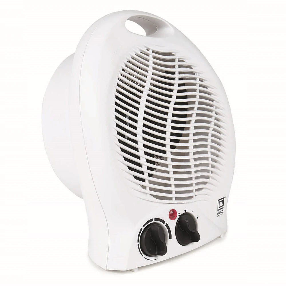 Pifco 203809 2kW Portable Fan Heater with Thermostat White