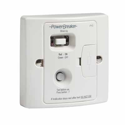 PowerBreaker H92-WP 13A Type A RCD Fused Spur White