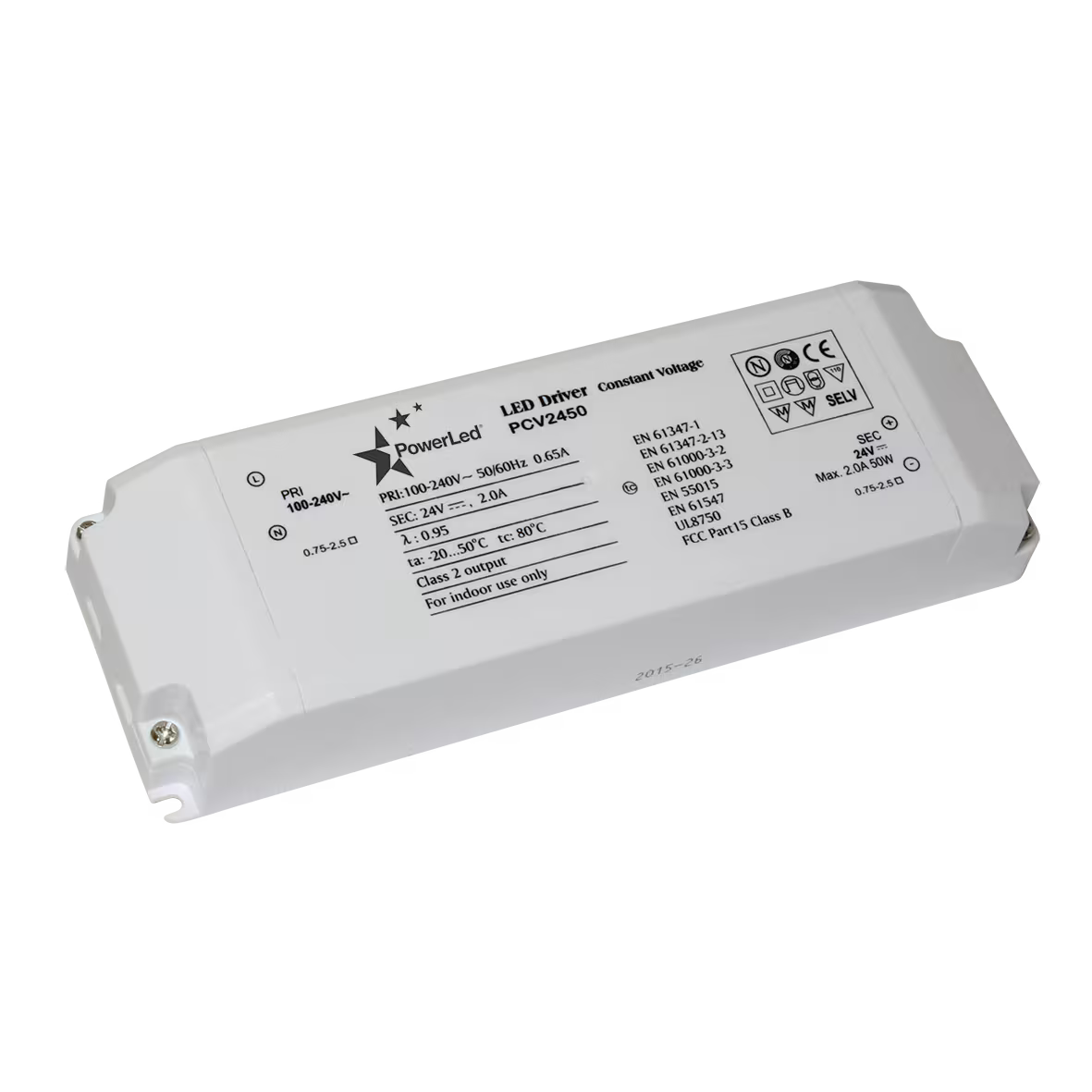 PowerLED PCV2450 LED Driver 50W 24V IP20