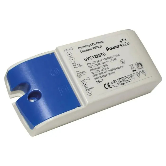 PowerLED UVC1225TD Triac Dimmable LED Driver 25W 12V IP20