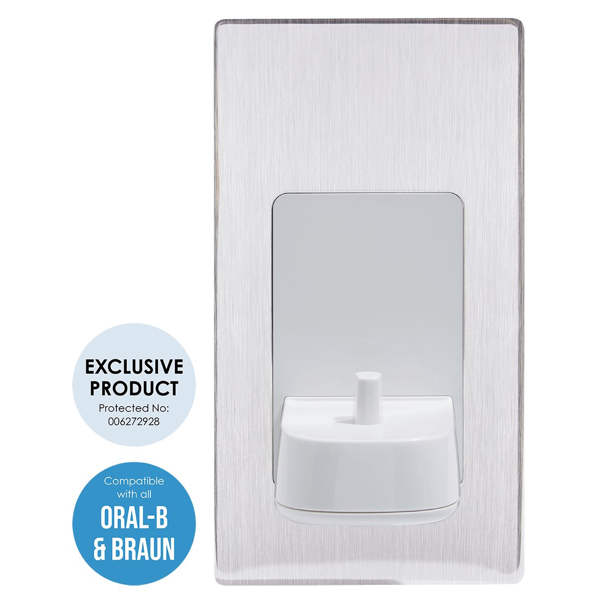 ProofVision PV10/BS-PLATE Electric Toothbrush Charger Brushed Steel