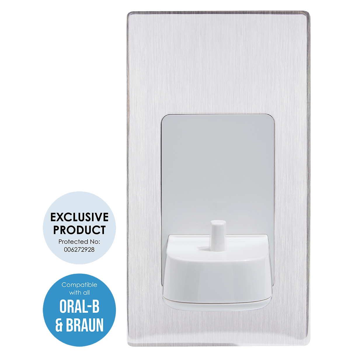 ProofVision PV10/BS-PLATE Electric Toothbrush Charger Brushed Steel