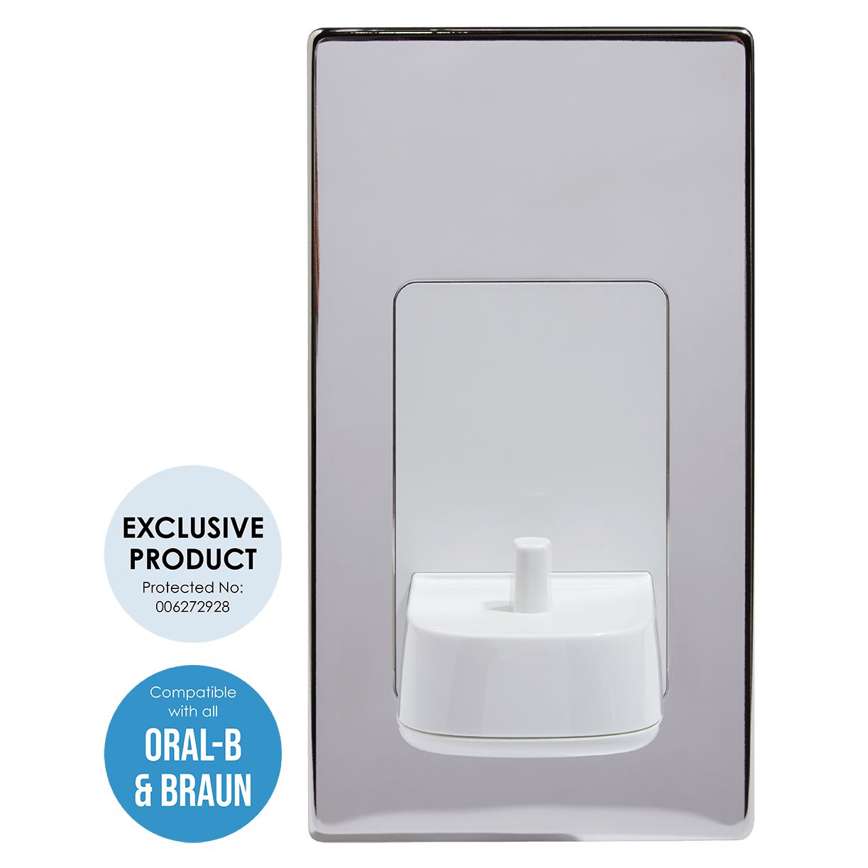 ProofVision PV10/PS-PLATE Electric Toothbrush Charger Polished Steel