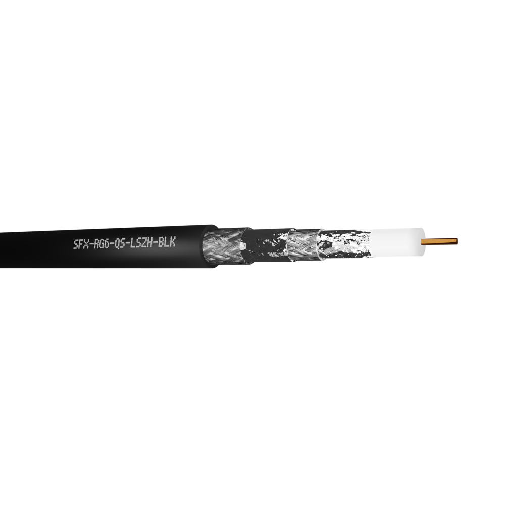 RG6 Coaxial Quad shield LSZH Cable
