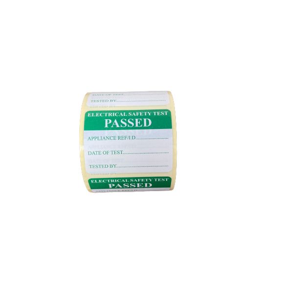 Pat Tested Label SES WLTESTEDROLL PAT Test Passed Label 45mm x 35mm
