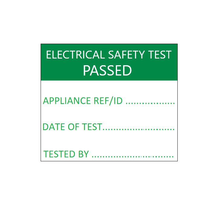 Pat Tested Label SES WLTESTEDROLL PAT Test Passed Label 45mm x 35mm