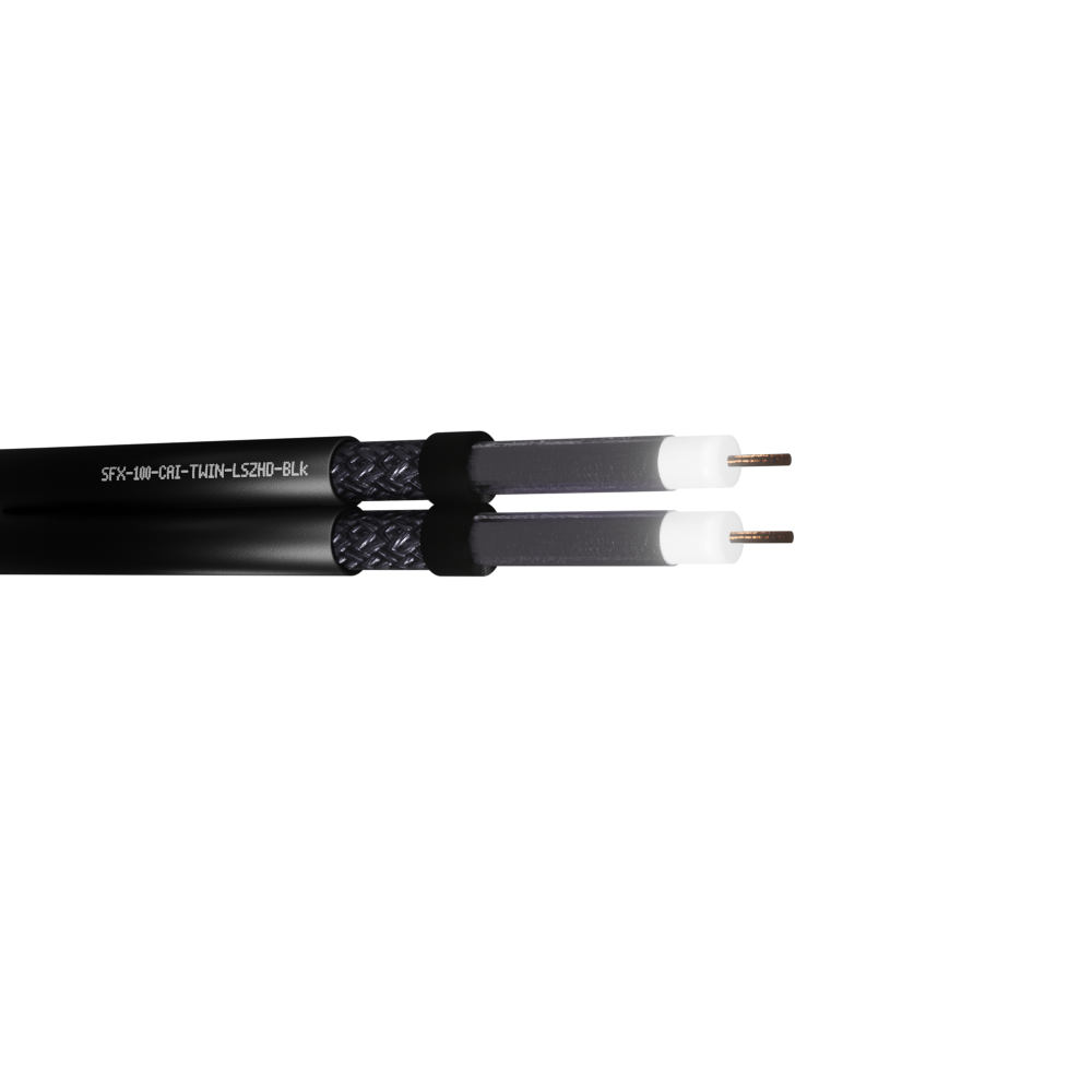 SFX100 Coaxial Dca Twin LSZH CAI Platinum Approved Cable