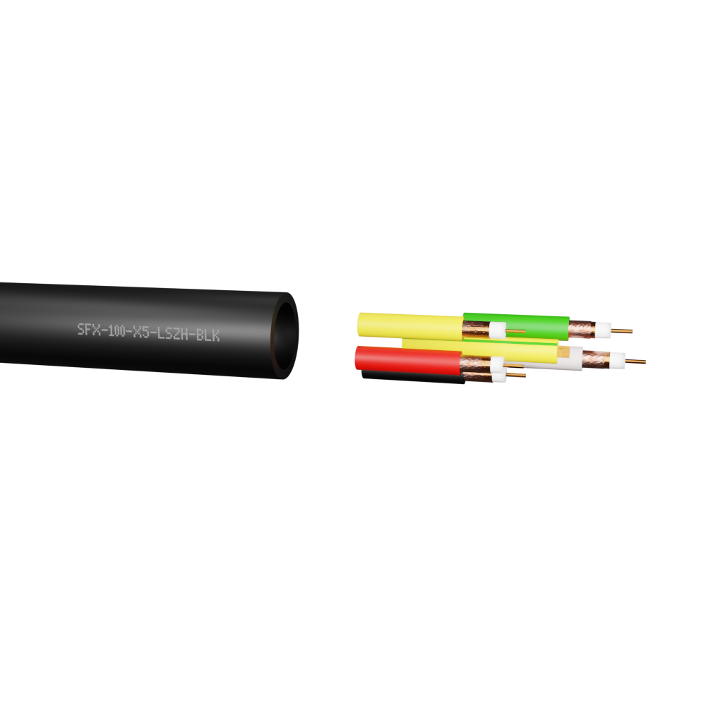 SFX100 Coaxial Premium 5 Core + 4mm E LSZH Cable