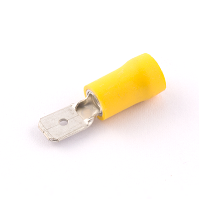 SWA 63YMP Insulated Male Push-On Terminals 4-6mm Yellow