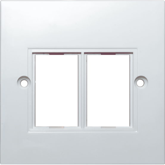Securiflex SFX/ACC-LPC6-1XFP-WHT-1 Single Gang Low Profile Faceplate White