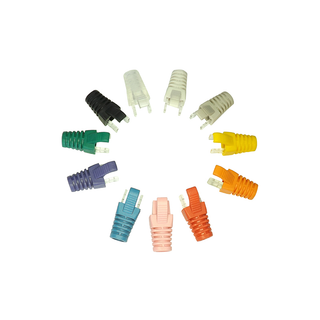 Securiflex SFX/ACC-SRB-C6-BLK-100 Black Flush Fit Strain Relief Boot suitable for CAT6 Plug and Cable Bags of 100