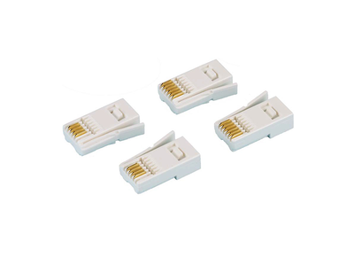 Securiflex SFX/ACC-TC-CR-6P6C-100 Telecom Plugs White Pack of 100