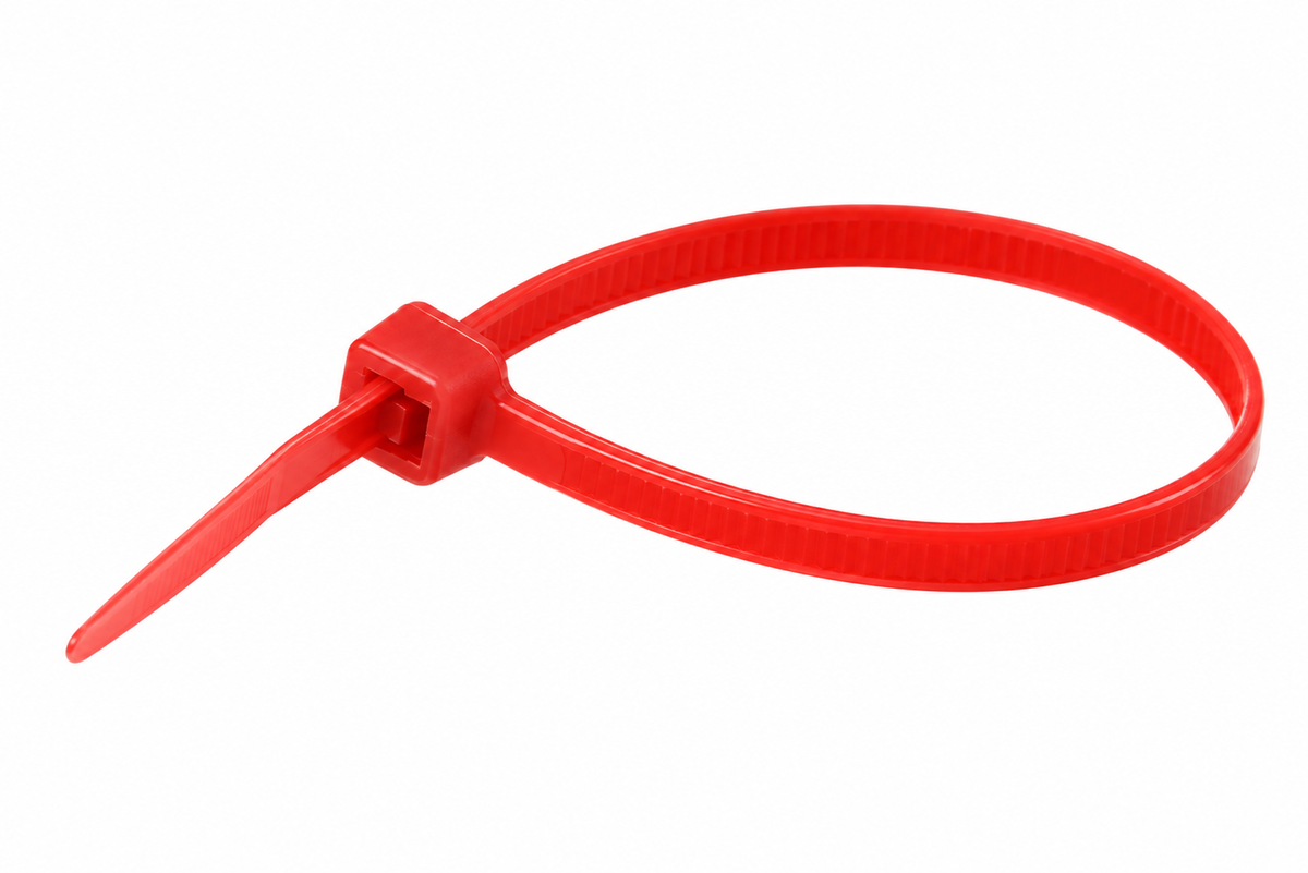 Securiflex SFX/ACC-TIE-NYL-200MM-4.8-RED-100 Nylon Cable Ties 200mm x 4.8mm Red Pack of 100