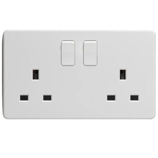 Sockits WH2GS 13A 2 Gang Double Socket White