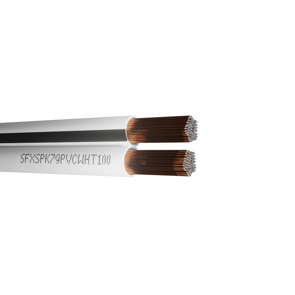 Speaker Cable 2 Core 79x0.2mm (2.5mm) PVC