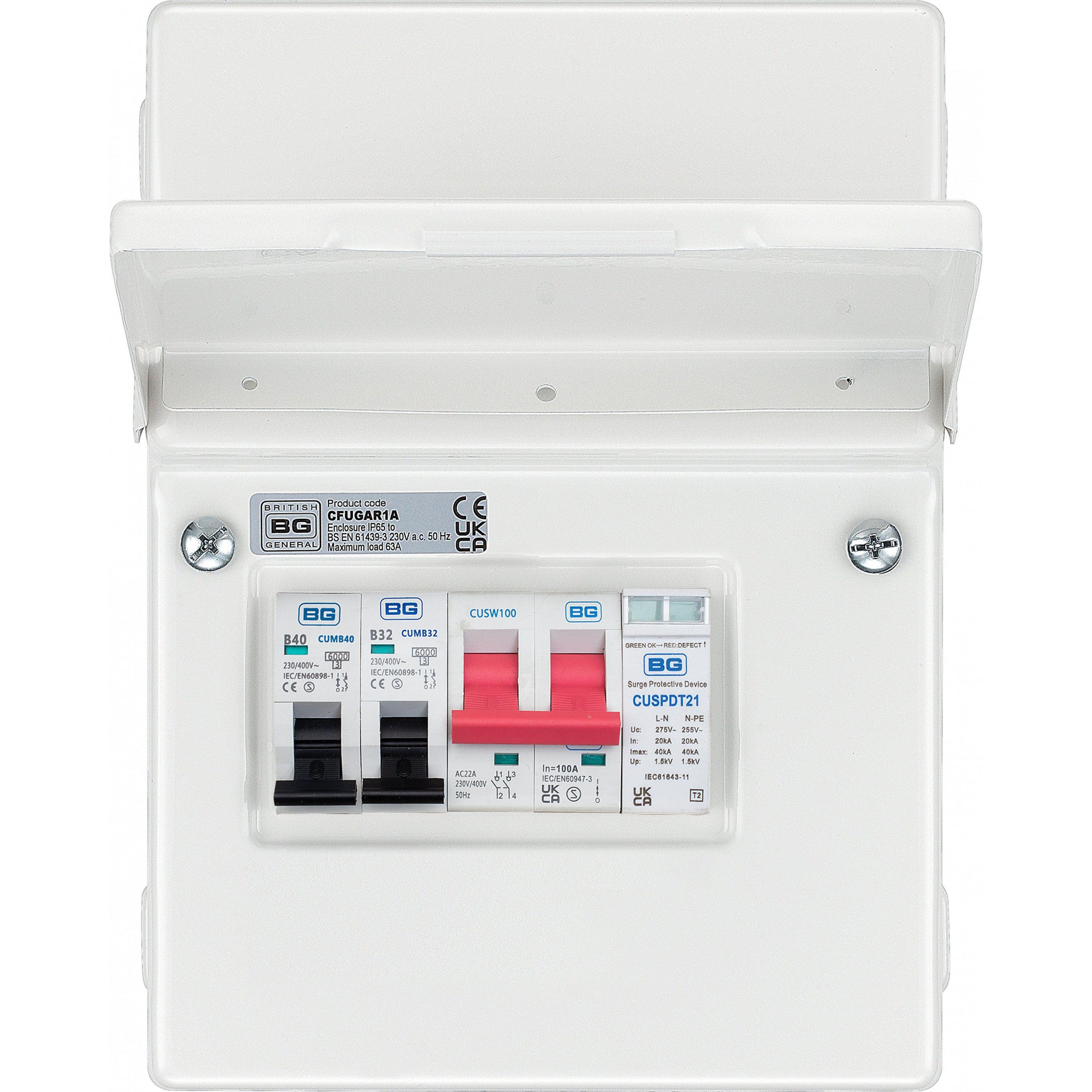 Sync Energy CFUEV1A-01 EV Charger Supply Unit with MCB & SPD IP20
