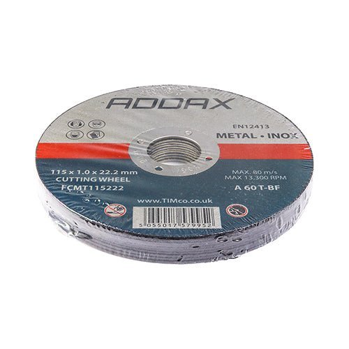 TIMco 10FCMT115222 Metal Slitting Discs - Pack 10