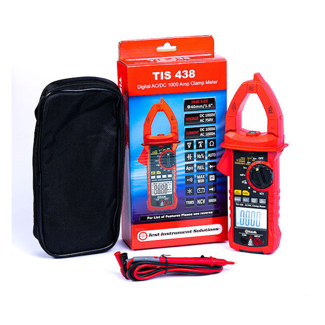 TIS 438 1000A AC / DC True RMS Digital Clamp Meter