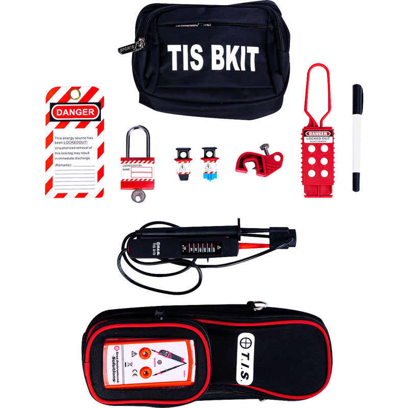 TIS819SIKIT Safety Kit c/w Voltage Tester, Proving Unit and Lockout Kit