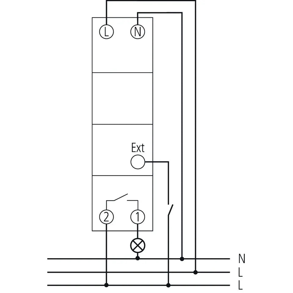 Theben Tr 609 Top2 S Digital Time Switch 1 Channel Reg/Din Rail/Top-Hat Rail