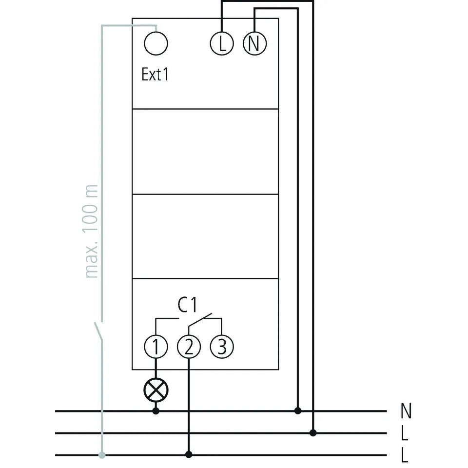Theben Tr 611 Top3 2 Module 1 Channel Weekly Program Din Rail Digital Time Switch