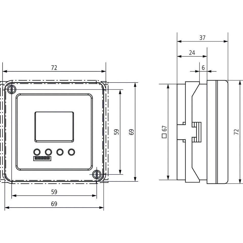 Theben Tr 684-1 Top2 4-Channel Series-Mounted Annual Time Switch Expandable And Rc-Compatible