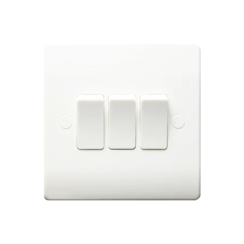 Thrion VN015M 10A 3 Gang 2 Way Light Switch