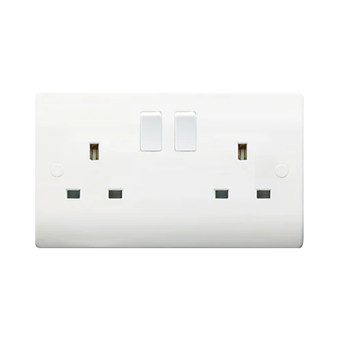 Thrion VN036 13A 2 Gang Double Pole Switched Socket