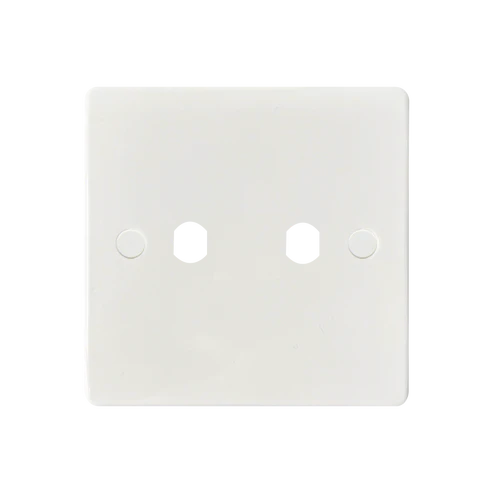 Thrion VN148P 2 Gang Dimmer Plate with Knobs White